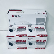 Комплект видеонаблюдения на 2 внутренние IP  камеры HiWatch 2 МП